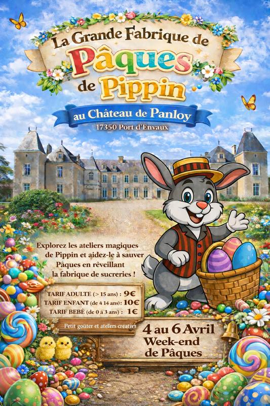 La Grande Fabrique de Pâques de Pippin au Château de Panloy