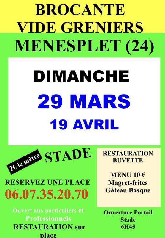 Vide grenier du foot