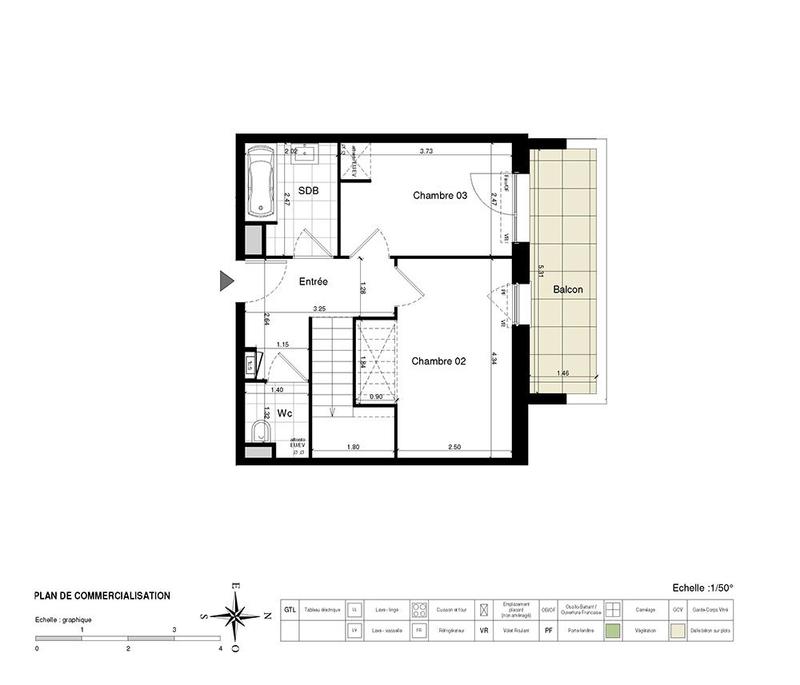 Appartement - 93 m² - 4 pièces