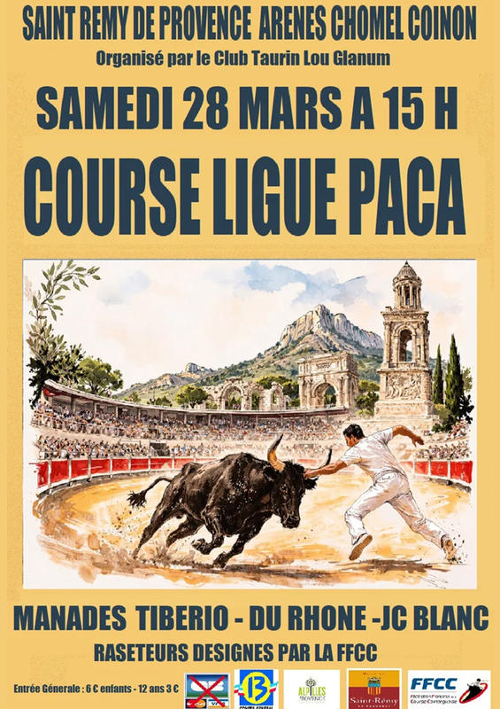 Courses par le Club taurin Lou Glanum