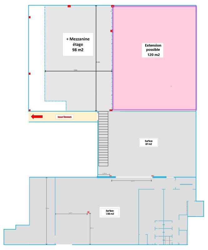 Local commercial - 340 m² - 1 pièce