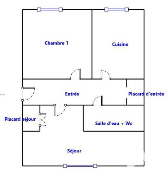 Appartement - 36 m² - 2 pièces
