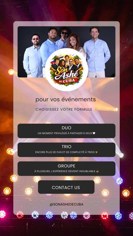 Proposition d'animation musicale - Son ashé de cuba /Salsa