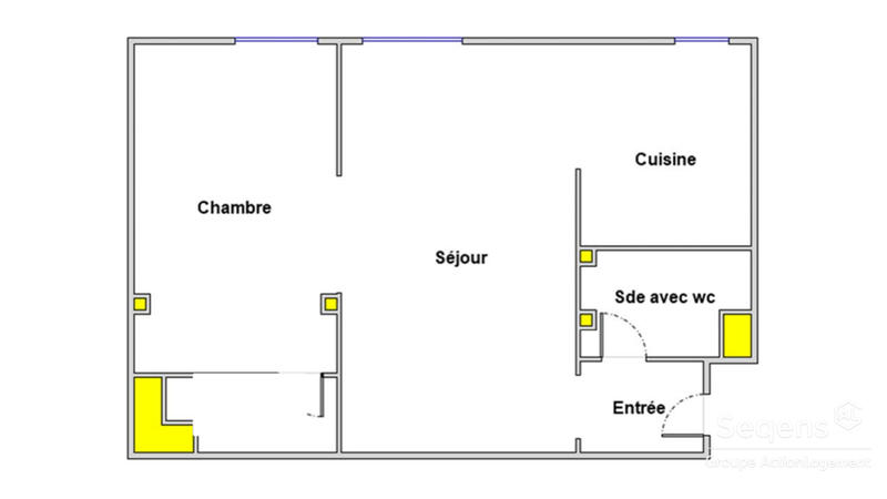 Appartement - 39 m² - 2 pièces