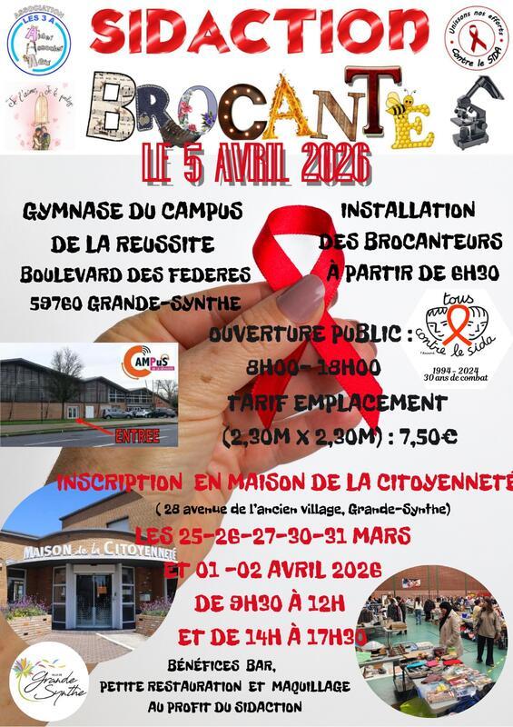 Brocante couverte pour le sidaction