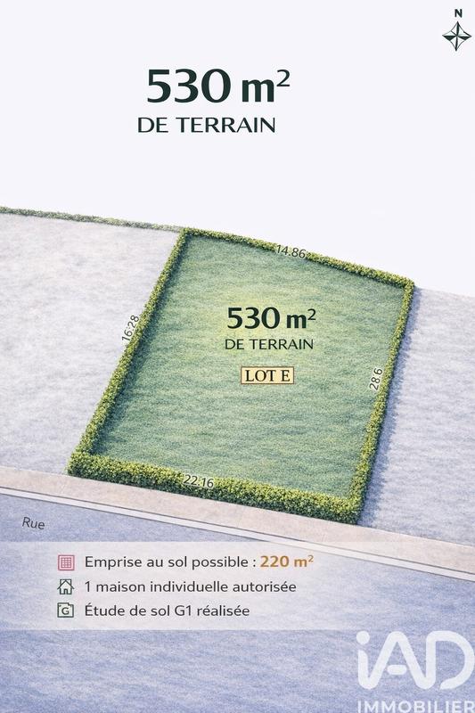 Terrain - 530 m²