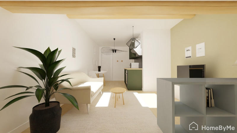 Appartement ancien - 21 m² - 1 pièce