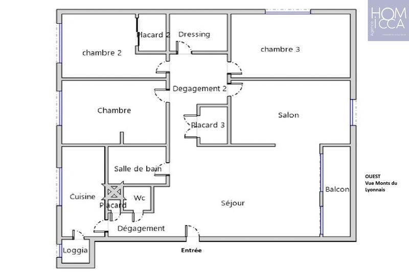 Appartement - 106 m² - 5 pièces