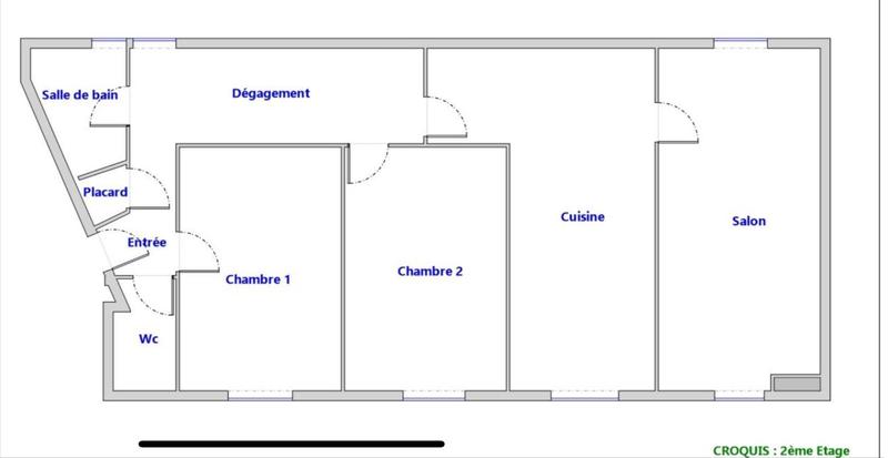 Appartement - 76 m² - 4 pièces