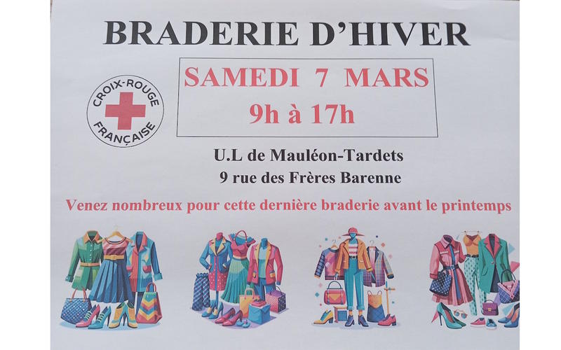 Braderie d'hiver de la Croix Rouge