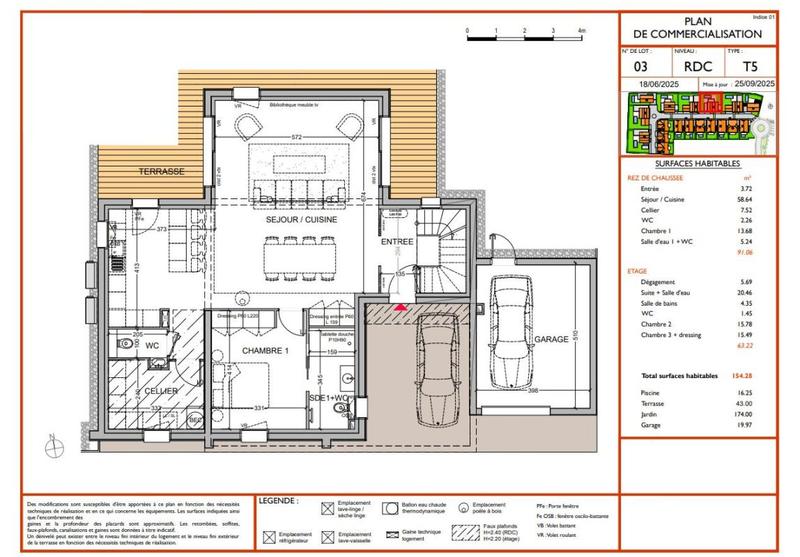 Maison - 154 m² - 5 pièces