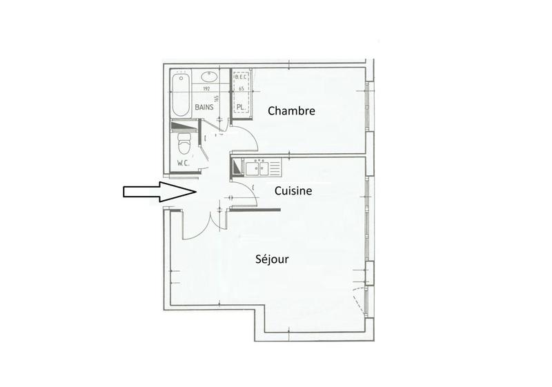 Appartement - 55 m² - 2 pièces