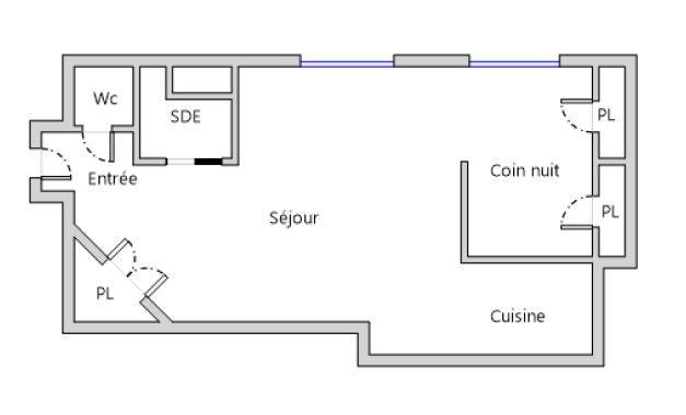 Appartement - 35 m² - 2 pièces