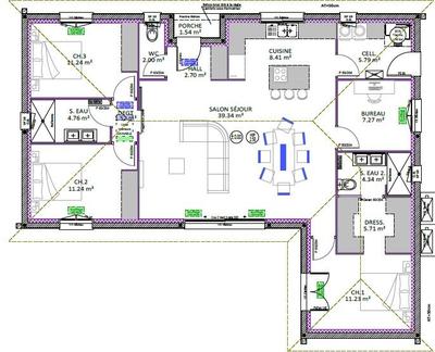 Maison - 115 m² - 4 pièces