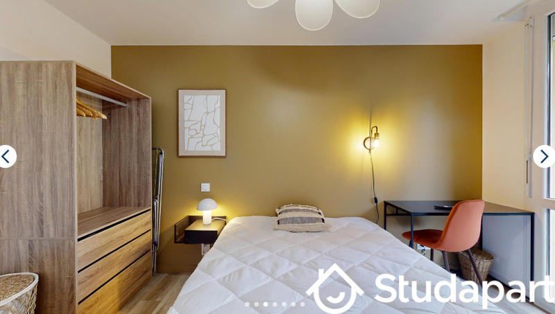 Chambre - 11 m² - 1 pièce