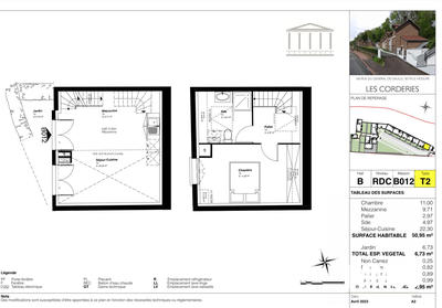 Maison - 51 m² - 2 pièces