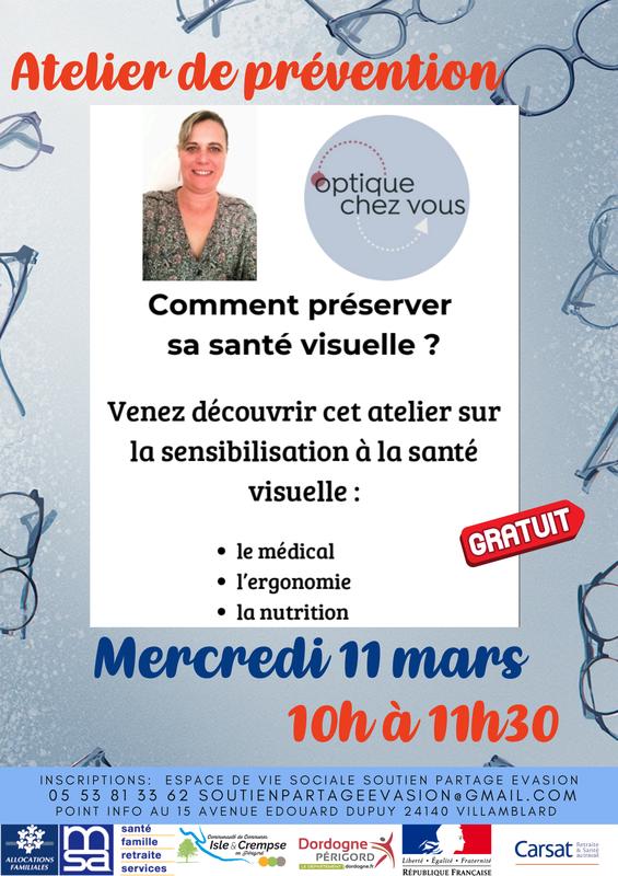 Atelier prévention visuelle
