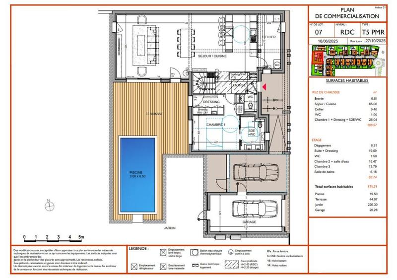 Maison - 171 m² - 6 pièces