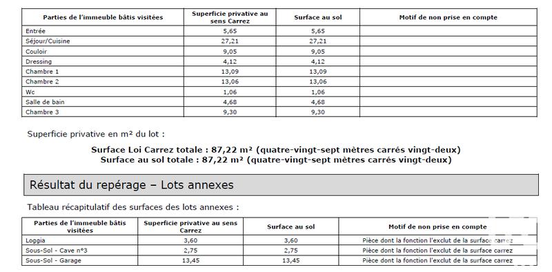 Appartement - 87 m² - 4 pièces