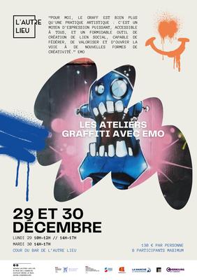 Ateliers Graff - avec Emo (Ronan - Crème Fresh Crew) | Cour du bar de l’Autre Lieu