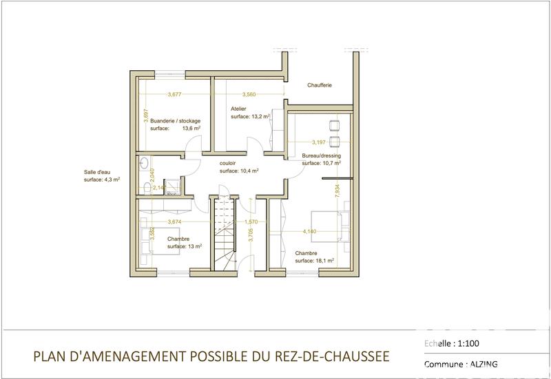 Maison - 107 m² - 5 pièces
