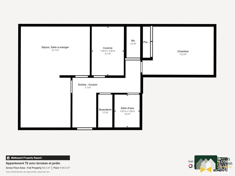 Appartement - 53 m² - 2 pièces