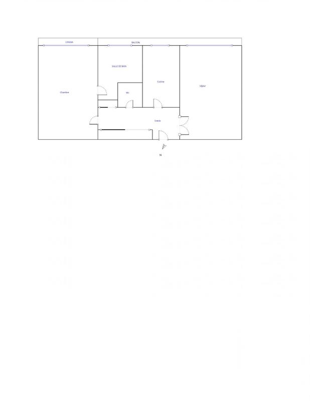 Appartement - 48 m² - 2 pièces