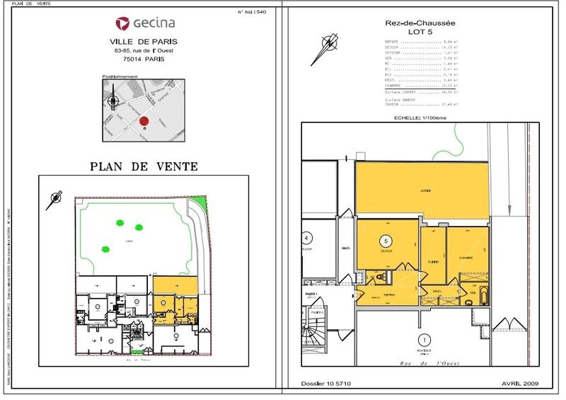 Appartement - 54 m² - 2 pièces