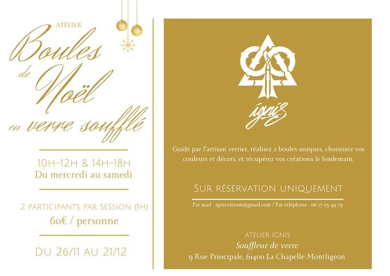 Ateliers - Boules de Noël en verre soufflé