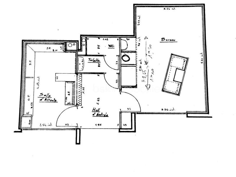 Bureau - 40 m² - 3 pièces