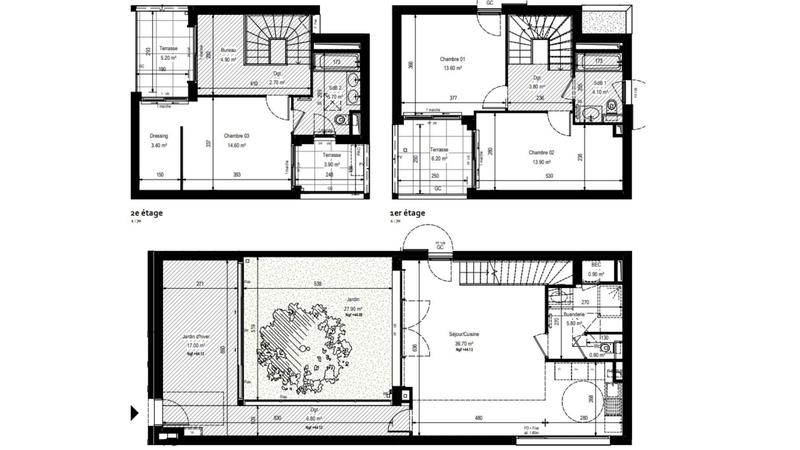 Maison de ville - 134 m² - 4 pièces