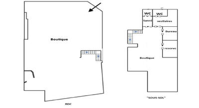 Local commercial - 246 m² - 5 pièces