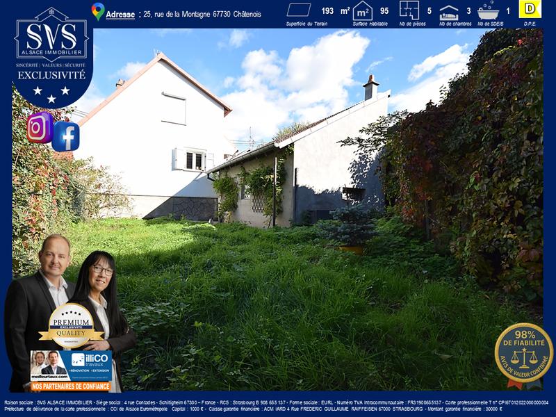 Maison - 96 m² - 5 pièces