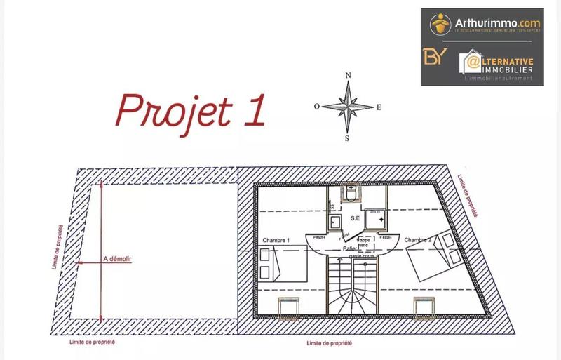 Maison - 100 m² - 2 pièces