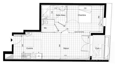 Appartement - 42 m² - 2 pièces