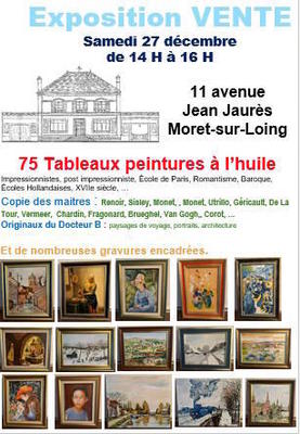 Vide maison expo vente tableaux livres