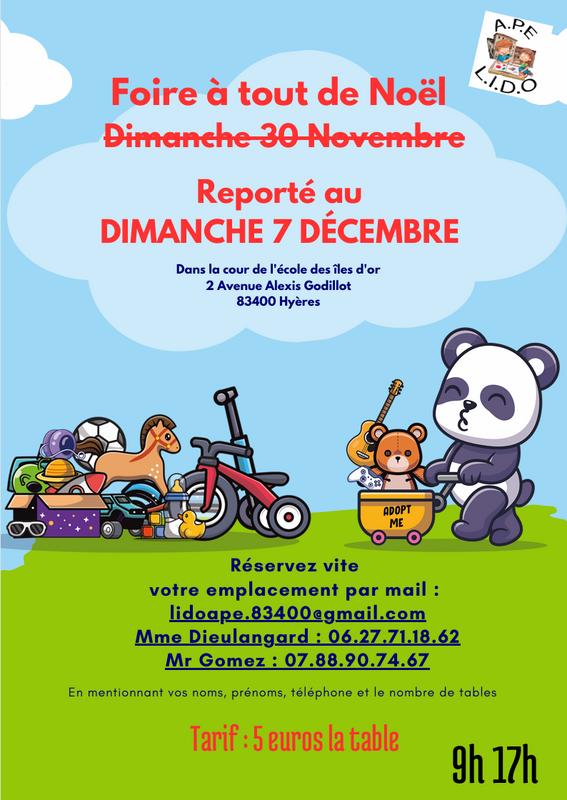 Foire à tout de noël