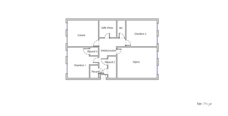 Appartement - 58 m² - 3 pièces