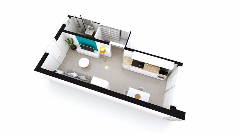 Studio - 26 m² - 1 pièce