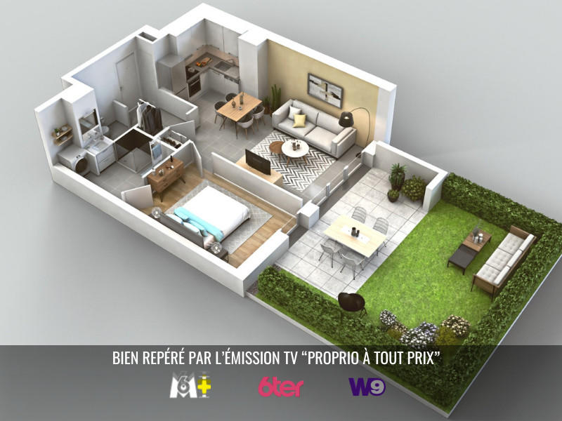 Appartement - 43 m² - 2 pièces