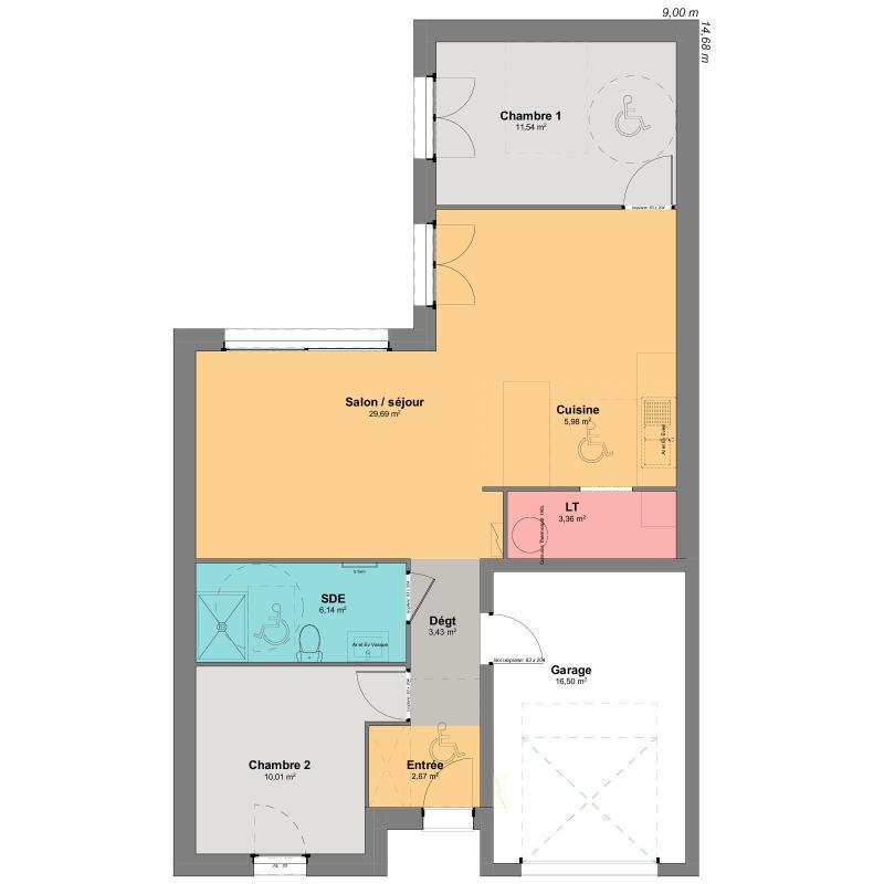 Maison - 73 m² - 4 pièces