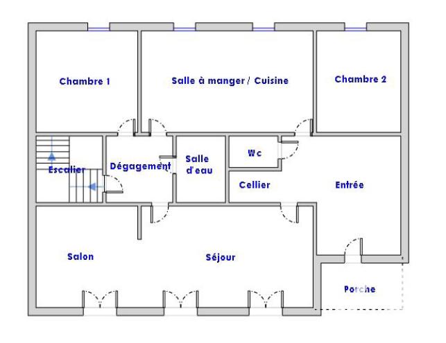Maison - 93 m² - 4 pièces