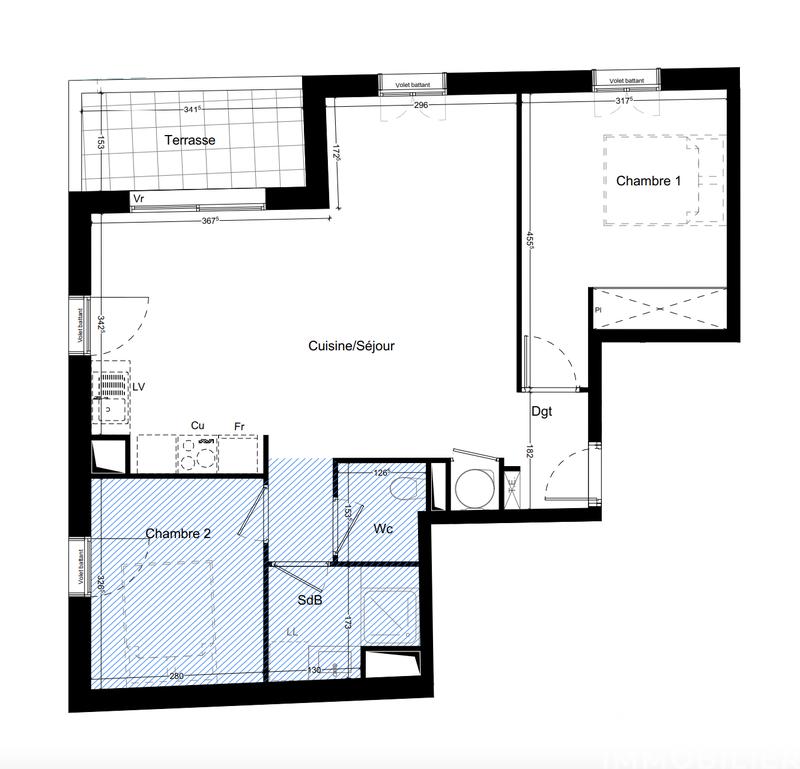 Appartement - 62 m² - 3 pièces