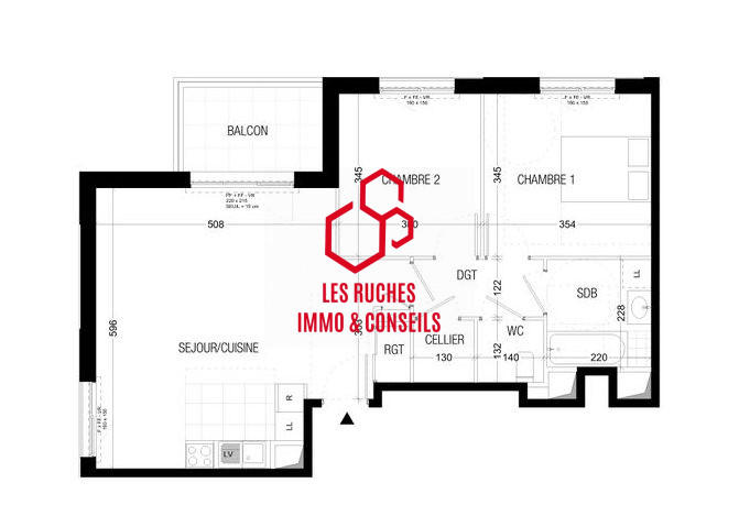 Appartement - 67 m² - 3 pièces