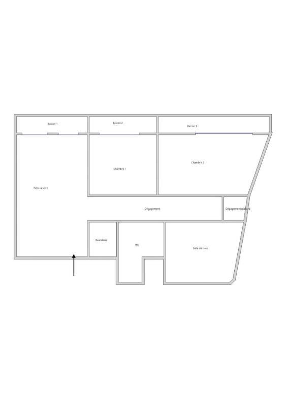 Appartement - 74 m² - 3 pièces