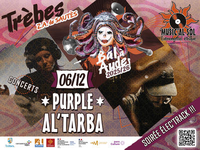 Soirée électro  – le 6 décembre  – Dj sets de Al’Tarba + Purple