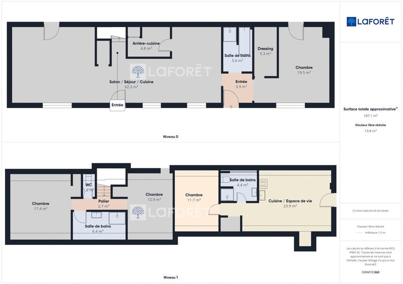 Maison - 187 m² - 6 pièces