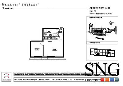 Appartement - 41 m² - 2 pièces