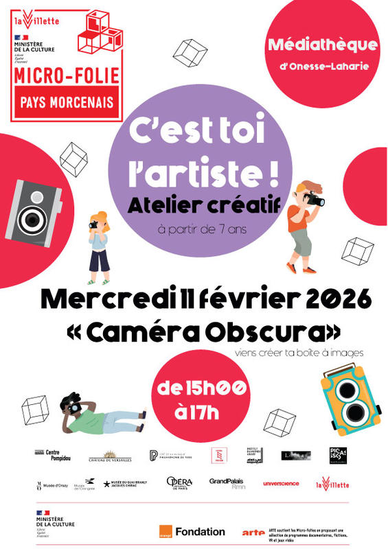 C'est toi l'artiste ! - Atelier créatif "Caméra Obscura"
