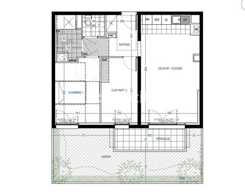 Appartement - 58 m² - 3 pièces